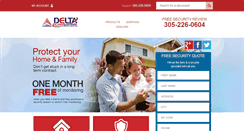 Desktop Screenshot of deltaalarms.com